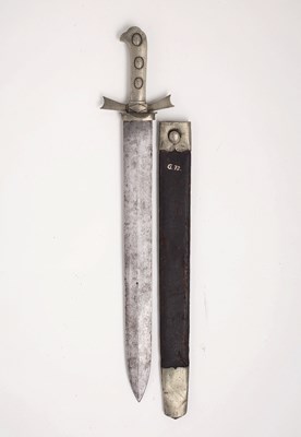 Lot 140 - A HUNTING SWORD