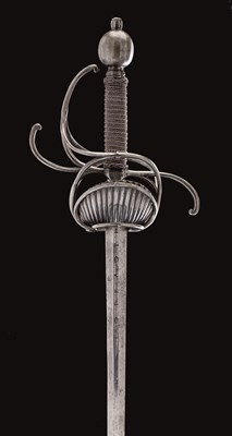 Lot 162 - A MULTI-RING RAPIER