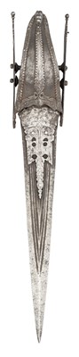 Lot 41 - A SOUTH INDIAN DAGGER (KATAR),  SECOND HALF OF THE 16TH CENTURY, POSSIBLY BIJAPUR, KARNATAKA