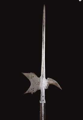 Lot 191 - A GERMAN HALBERD