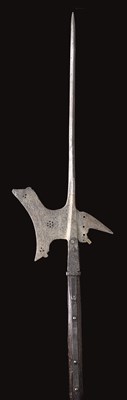Lot 199 - A GERMAN HALBERD
