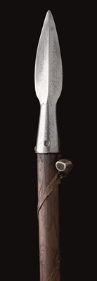 Lot 243 - A GERMAN BOAR SPEAR FROM THE SAXON ELECTORAL HUNT