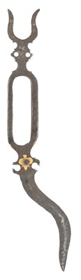 Lot 54 - AN INDIAN DAGGER (BIDCHIR), 17TH/18TH CENTURY POSSIBLY MYSORE OR BANGALORE, KANATAKA