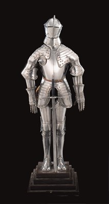 Lot 265 - A FINELY CONSTRUCTED MINIATURE FIELD ARMOUR IN THE GERMAN STYLE OF CIRCA 1580