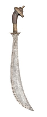 Lot 76 - A SOUTH INDIAN HATCHET (ARUVAL), 18TH/19TH CENTURY, POSSIBLY MALABAR COAST