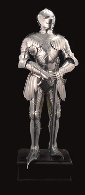 Lot 320 - A FINELY CONSTRUCTED MINIATURE ARMOUR IN MID-15TH CENTURY STYLE