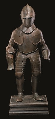 Lot 321 - A FULL ARMOUR FOR A BOY IN LATE 16TH CENTURY STYLE