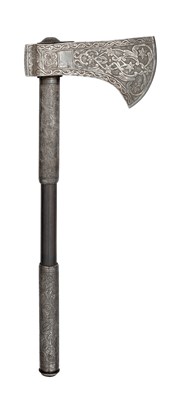 Lot 77 - A NORTH INDIAN AXE (TABARZIN), 19TH CENTURY, POSSIBLY RAJASTHAN