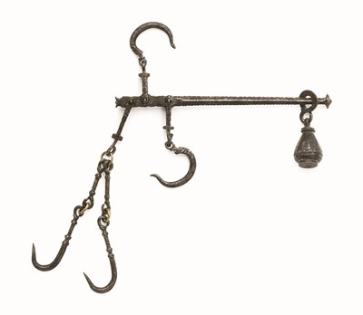 Lot 332 - A SMALL STEEL BALANCE