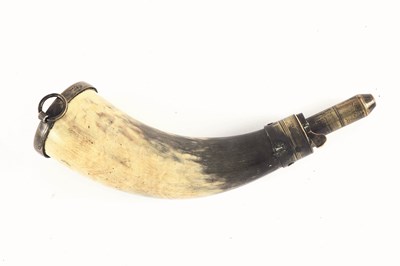 Lot 339 - AN ARTILLERYMAN'S POWDER-FLASK