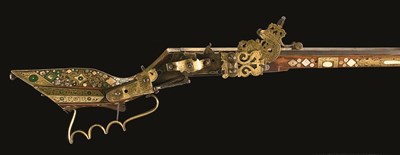 Lot 359 - A SILESIAN WHEEL-LOCK BIRDING RIFLE (TSCHINKE)