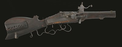 Lot 365 - A GERMAN WHEEL-LOCK SPORTING RIFLE