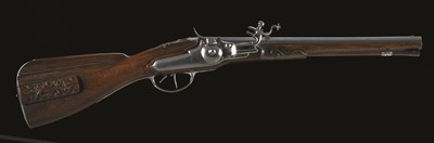 Lot 366 - A NORTH GERMAN WHEEL-LOCK SPORTING RIFLE (MÃœLLERBÃœCHSE) BY NICOLAUS COERS