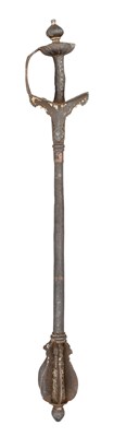 Lot 74 - AN INDIAN MACE, (GADA), 17TH CENTURY, POSSIBLY BIJAPUR, KARNATAKA