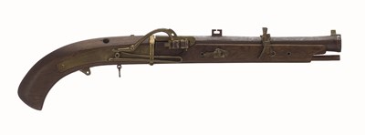 Lot 376 - A FINE JAPANESE LONG SNAP-MATCHLOCK PISTOL