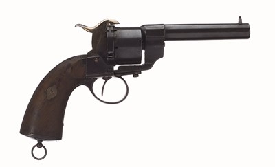 Lot 383 - A FRENCH PIN-FIRE REVOLVER BY LEFAUCHEUX