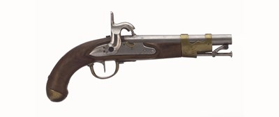 Lot 389 - A LOW COUNTRIES MODEL 1820 PERCUSSION PISTOL