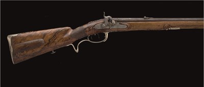 Lot 408 - A GERMAN PERCUSSION SPORTING RIFLE BY GOLLNER IN SUHL