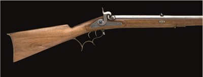 Lot 424 - A SAXON PERCUSSION TARGET RIFLE