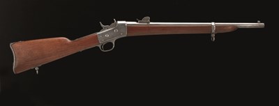 Lot 432 - A 11MM EGYPTIAN REMINGTON ROLLING BLOCK RIFLED CARBINE MADE UNDER CONTRACT BY E. M. & L. NAGANT A LI