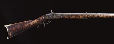 Lot 448 - A .42 CALIBRE AMERICAN PERCUSSION PLAINS RIFLE