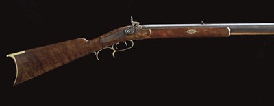 Lot 449 - A .376 CALIBRE AMERICAN PERCUSSION PLAINS RIFLE