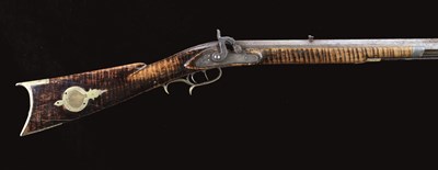 Lot 450 - A .36 CALIBRE AMERICAN PERCUSSION PLAINS RIFLE