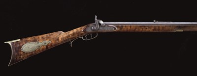 Lot 452 - A .44 CALIBRE AMERICAN PERCUSSION PLAINS RIFLE BY THE EAGLE GUN FACTORY
