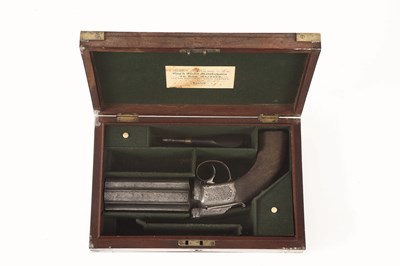 Lot 457 - AN 18 BORE FIVE-SHOT PERCUSSION PEPPERBOX REVOLVER BY JAMES WILKINSON & SON, LONDON, DATED 1848