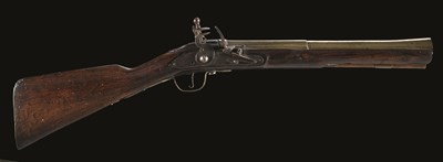 Lot 465 - A FLINTLOCK BLUNDERBUSS BY ROBERT GAROOD