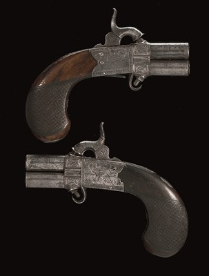 Lot 469 - a pair of irish percussion turn-over pistols by william & john rigby