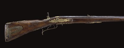 Lot 473 - A GERMAN BREECH-LOADING AIRGUN OF BELLOWS TYPE