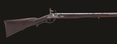 Lot 477 - A GERMAN FLINTLOCK SPORTING GUN