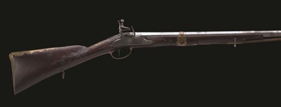 Lot 478 - A GERMAN FLINTLOCK SPORTING GUN