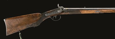 Lot 484 - AN AUSTRIAN PERCUSSION CAPE RIFLE BY JUST IN FERLACH