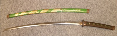 Lot 9 - A DECORATIVE KATANA