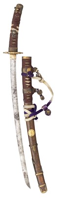Lot 10 - **A MINIATURE JAPANESE SWORD (KATANA)