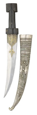 Lot 37 - AN OTTOMAN DAGGER (JAMBIYA)