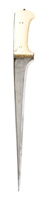 Lot 53 - AN AFGHAN DAGGER (PESH-KABZ)