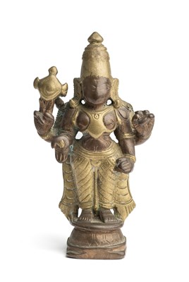 Lot 150 - A 'GANGAJUMNA' FIGURE OF VISHNU, TAMIL NADU, SOUTH INDIA, 18TH CENTURY