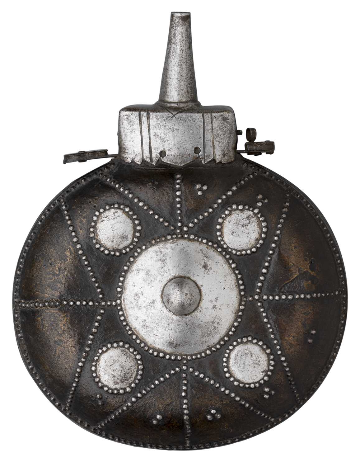 Lot 84 - AN INDIAN POWDER-FLASK