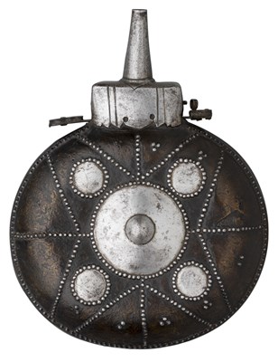 Lot 84 - AN INDIAN POWDER-FLASK