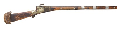 Lot 92 - A 20 BORE INDO-ARAB MATCHLOCK GUN