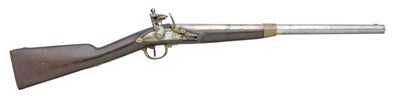Lot 97 - **A .650 CALIBRE BELGIAN FLINTLOCK CAVALRY CARBINE FOR THE TURKISH MARKET