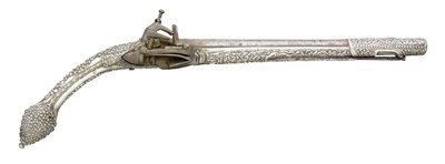 Lot 109 - **AN 18 BORE MIQUELET-LOCK KUBUR PISTOL