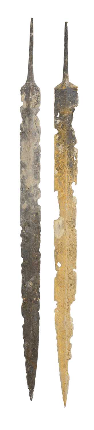 Lot 117 - TWO RARE IRON AGE SWORDS
