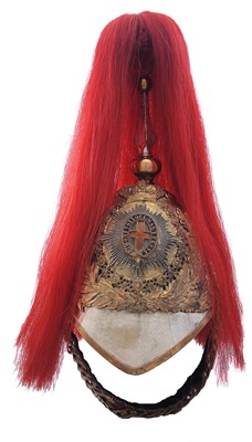 Lot 144 - **A VICTORIAN OFFICER'S HELMET OF THE ROYAL HORSE GUARDS