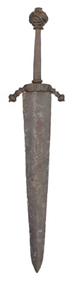 Lot 171 - A RARE QUILLON DAGGER