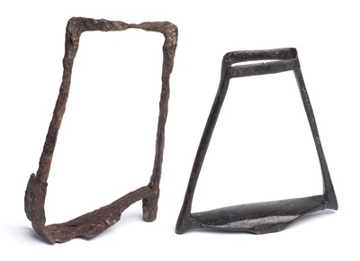 Lot 220 - TWO IRON STIRRUPS
