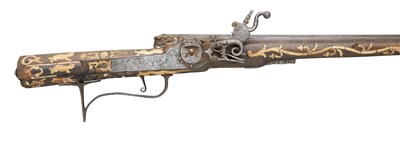 Lot 253 - **A COMPOSITE 20 BORE WHEEL-LOCK SPORTING GUN